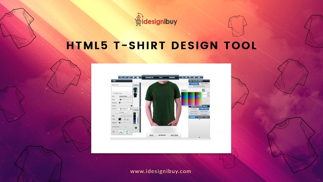 T-shirt design tool html5 download