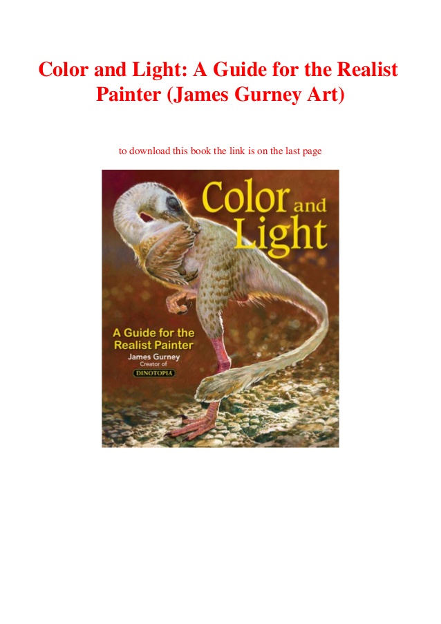 Colour And Light James Gurney Book Pdf